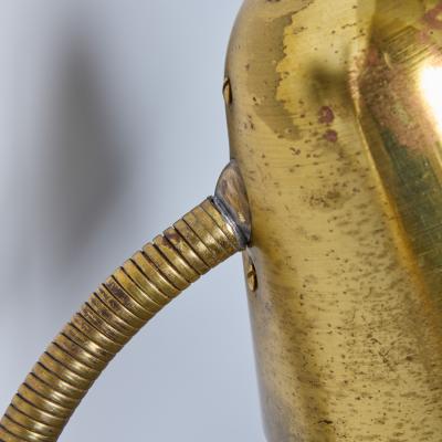Jacques Biny 1950s Jacques Biny Brass Articulating Wall Lamp