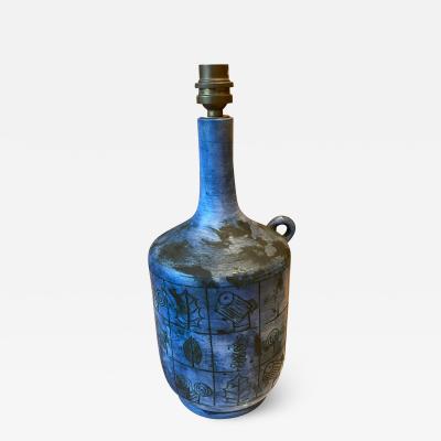Jacques Blin Ceramic Table Lamp by Jacques Blin France 1960s