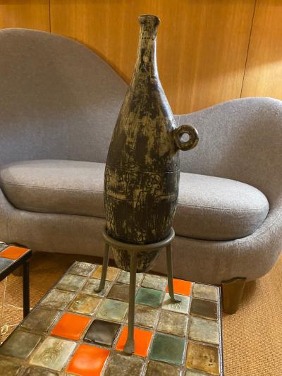 Jacques Blin Ceramic Vase Amphora France 1950s