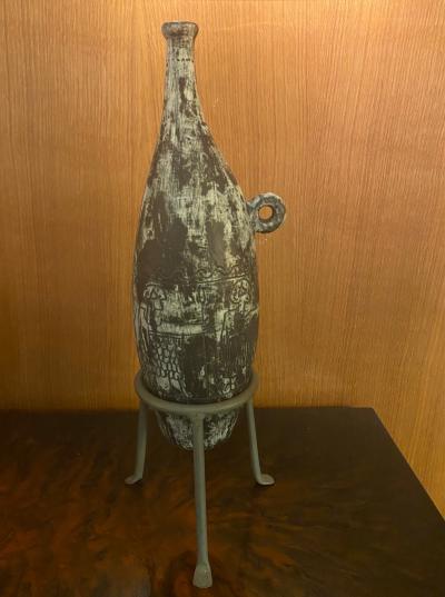 Jacques Blin Ceramic Vase Amphora France 1950s
