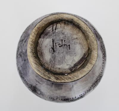 Jacques Blin Jacques Blin Light Gray to Light Lavender French Ceramic Vase circa 1960