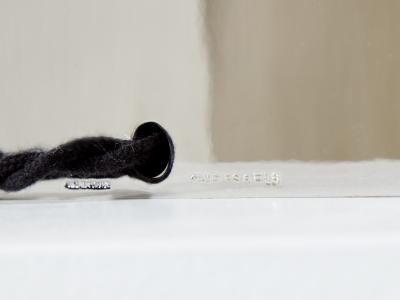 Jacques Charles Jacques Charles for Maison Charles Ogive nickel metal lamp 1965