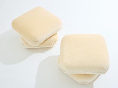 Jacques Charpentier Jacques Charpentier for Maison Jansen pair of ottomans mohair velvet 1970s