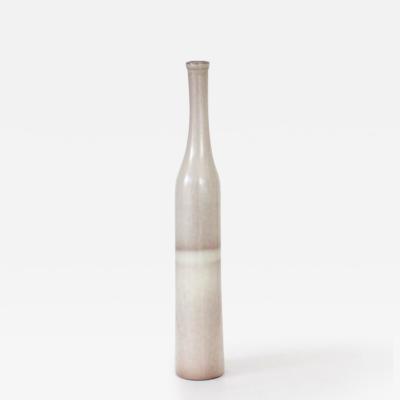 Jacques Dani Ruelland Jacques and Dani Ruelland French Ceramic Bottle in Gray to Lavender Bottle