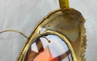 Jacques Duval Brasseur 1970 Bronze or Brass Butterfly Wall Lamp Duval Brasseur or Isabelle Faure