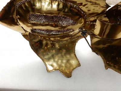 Jacques Duval Brasseur 1970 Fish Lamp with Mika Purple in the Style Duval Brasseur Enlightening