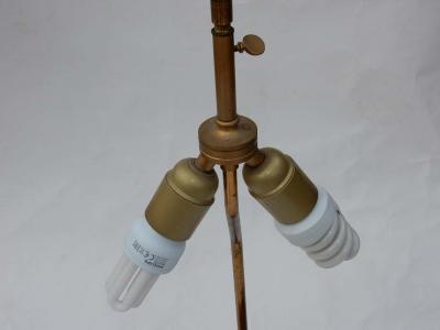 Jacques Duval Brasseur 1970 Gilt Bronze Horse Head Decor Lamp in the Style of Duval Brasseur Unsigned