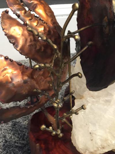 Jacques Duval Brasseur Quartz Crystal Fish Sculpture in the manner of Jacques Duval Brasseur