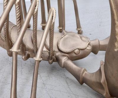 Jacques Duval Brasseur Rare Brass Scorpion Coffee Table Attributed to Jacques Duval Brasseur