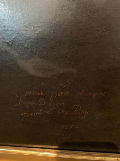 Jacques Francois Delyen A Magnificent Pair of Allegorical Paintings Aurora and Diana Night and Day 