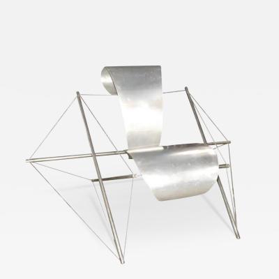 Jacques Henri Varichon Jacques Henri Varichon Chrome and Steel Lounge Chair