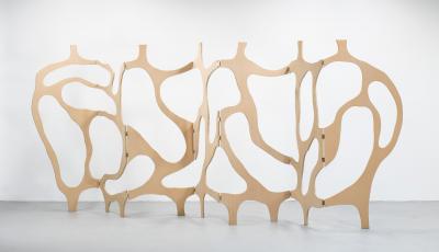 Jacques Jarrige 7 Panel screen Meanders 