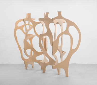 Jacques Jarrige 7 Panel screen Meanders 