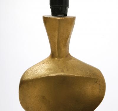 Jacques Jarrige Adam Eve Gold Plated Lamps by Jacques Jarrige