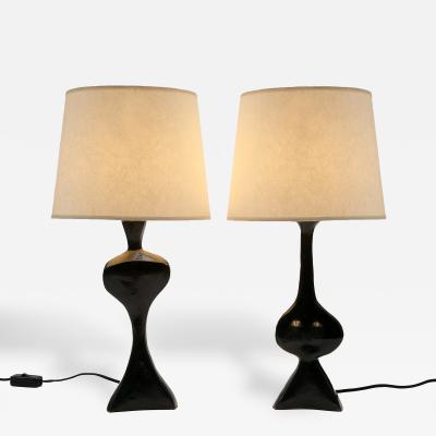 Jacques Jarrige Adam and Eve Sculpture Lamps by Jacques Jarrige