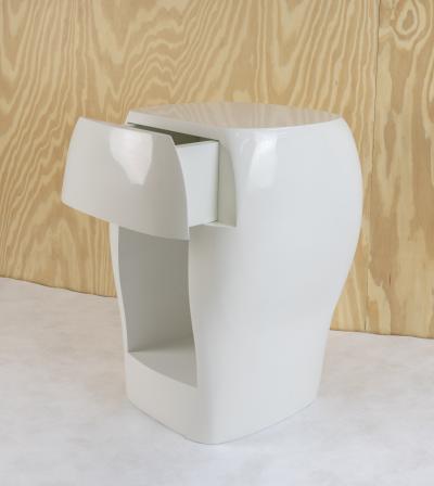 Jacques Jarrige BEDSIDE TABLES with drawer by Jacques Jarrige Aubrac 