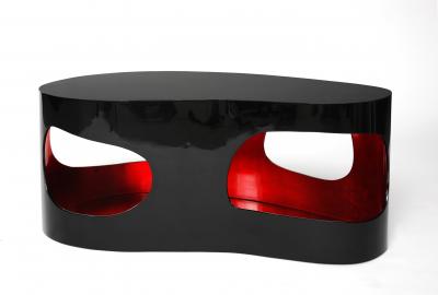 Jacques Jarrige Coffee Table Cloud in Lacquer by Jacques Jarrige