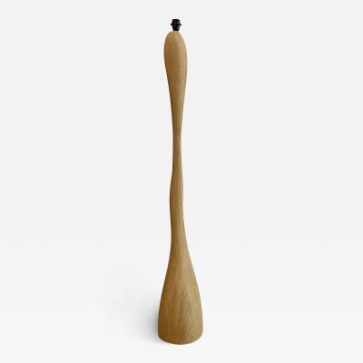 Jacques Jarrige Floor lamp Leda in brushed oak