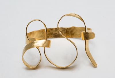 Jacques Jarrige Gold Plated Bracelet by Jacques Jarrige Meanders 