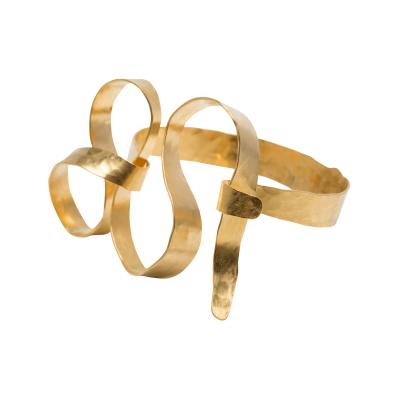 Jacques Jarrige Gold Plated Bracelet by Jacques Jarrige Meanders 