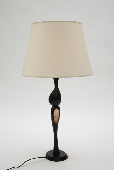 Jacques Jarrige Pair of Bronze Lola Lamps by Jacques Jarrige