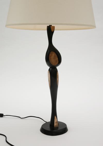 Jacques Jarrige Pair of Bronze Lola Lamps by Jacques Jarrige