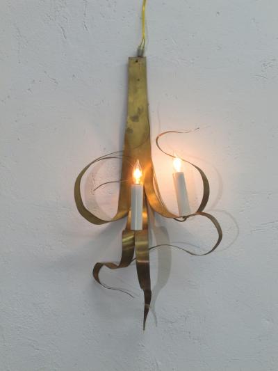 Jacques Jarrige Pair of Fiori Wall Lights by Jacques Jarrige