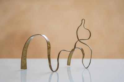 Jacques Jarrige Sculpture in Brass by Jacques Jarrige Angel 1 