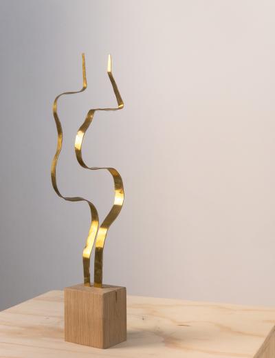 Jacques Jarrige Sculpture in Brass by Jacques Jarrige Angel 12 