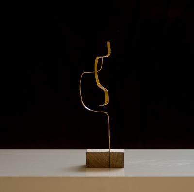 Jacques Jarrige Stabile in Brass by Jacques Jarrige Angel 4 