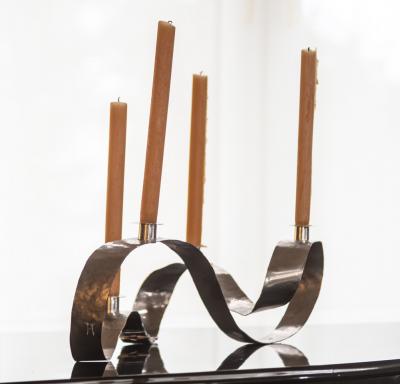 Jacques Jarrige Waves Candelabra by Jacques Jarrige