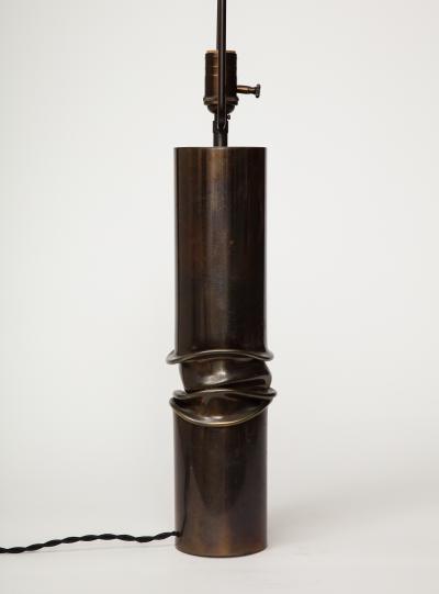 Jacques Moniquet Steel Table Lamp by Jacques Moniquet France c 1960