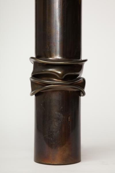 Jacques Moniquet Steel Table Lamp by Jacques Moniquet France c 1960