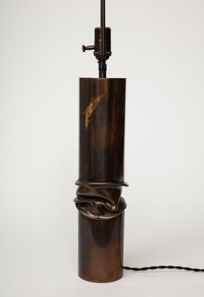 Jacques Moniquet Steel Table Lamp by Jacques Moniquet France c 1960