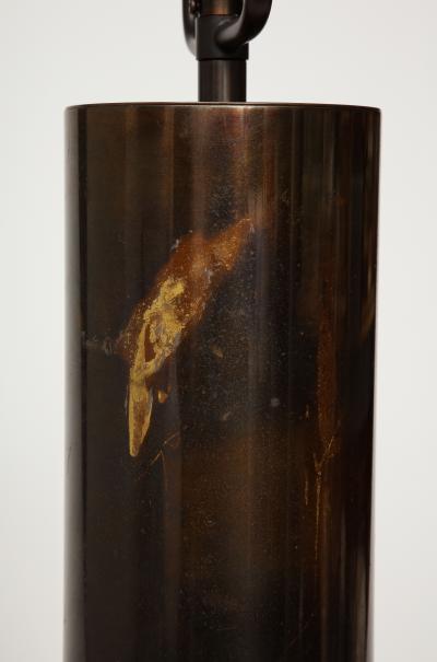Jacques Moniquet Steel Table Lamp by Jacques Moniquet France c 1960