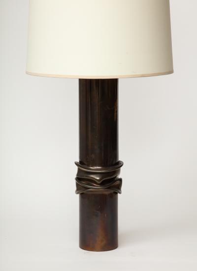 Jacques Moniquet Steel Table Lamp by Jacques Moniquet France c 1960