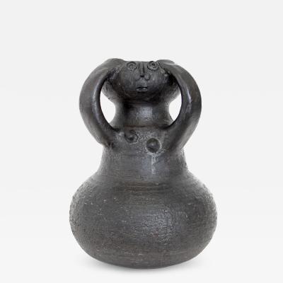 Jacques Pouchain Jacques Pouchain Ceramic Vase French Ceramicist Signed JP Atelier Dieulefit