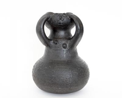 Jacques Pouchain Jacques Pouchain Ceramic Vase French Ceramicist Signed JP Atelier Dieulefit