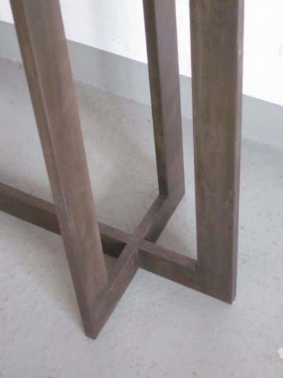 Jacques Quinet 2 French Mid Century Modern Style Wrought Iron Consoles Style of Jacques Quinet