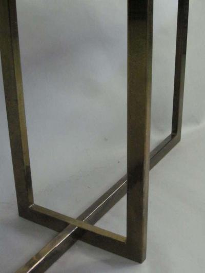 Jacques Quinet French Mid Century Modern Credenza Console Sofa Table by Jacques Quinet 1970