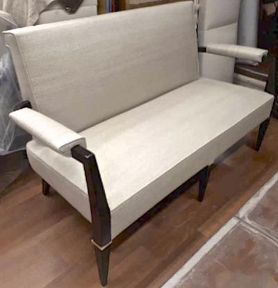 Jacques Quinet Jacques Quinet Exceptional Set of 1 Couch and 2 Armchairs Fully Restored