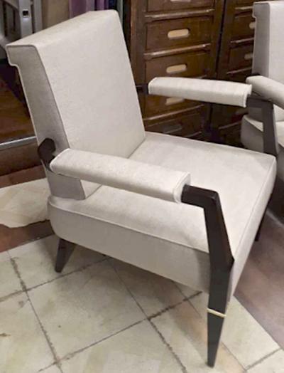 Jacques Quinet Jacques Quinet Exceptional Set of 1 Couch and 2 Armchairs Fully Restored