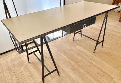 Jacques Quinet Jacques Quinet rare navy hand stitched writing table desk