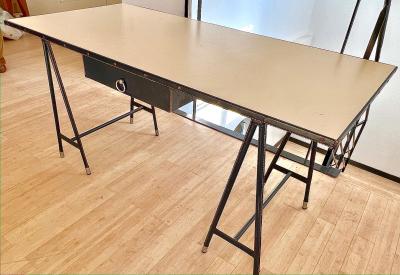 Jacques Quinet Jacques Quinet rare navy hand stitched writing table desk