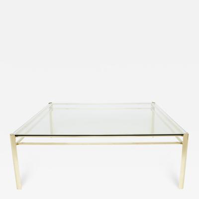 Jacques Quinet Signed large square bronze coffee table Jacques Quinet for Broncz 1960s