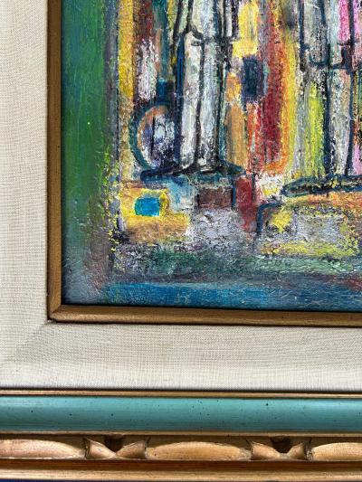 Jadden Massanet Abstract Cityscape Oil Painting Jadden Massanet Cuban American Artist 1991