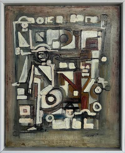 Jadden Massanet Abstract Mixed Media Oil Painting by Jadden Massanet Cuban American Artist