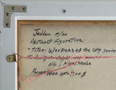 Jadden Massanet Abstract Mixed Media Oil Painting by Jadden Massanet Cuban American Artist