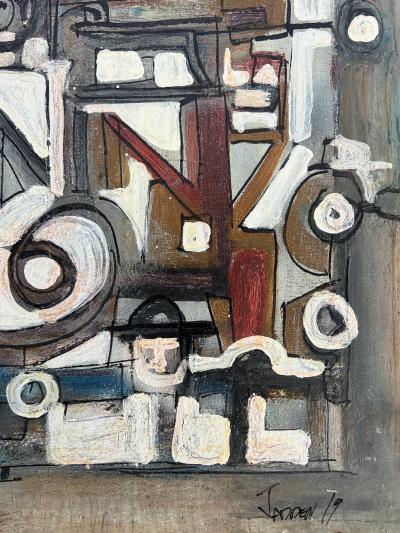 Jadden Massanet Abstract Mixed Media Oil Painting by Jadden Massanet Cuban American Artist