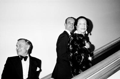 Jade Albert Diana Vreeland ascending the stairs at the 1977 Met Gala New York December 12 